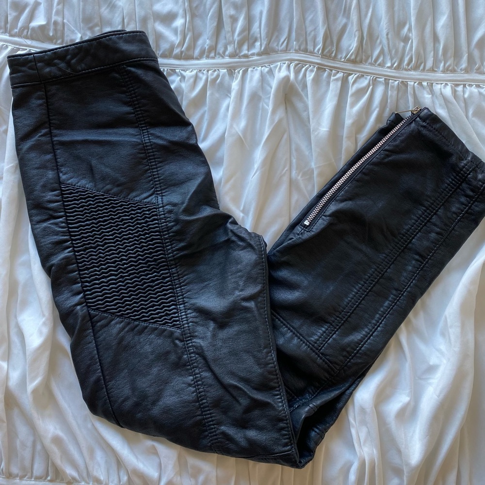 Free People Leather Pants